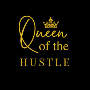 Queen of the Hustle Gold Logo Crop Crew  Design