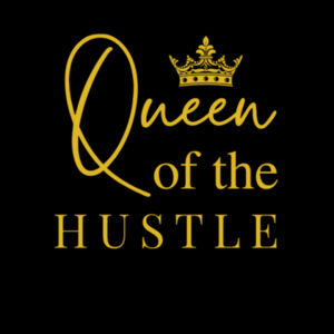 Queen of the Hustle Gold Logo Cropped Tee Design