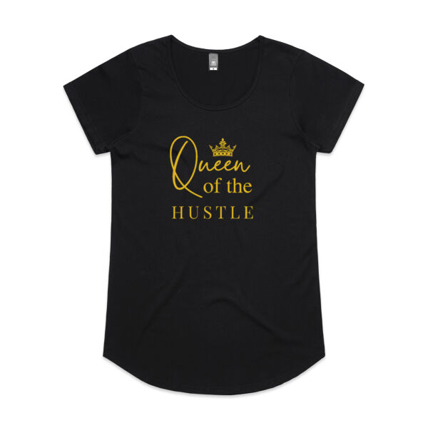 Queen of the Hustle Gold Logo Tee Thumbnail