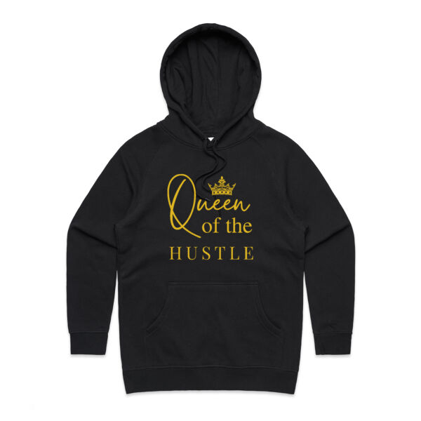 Queen of the Hustle Gold Logo Hoodie Thumbnail